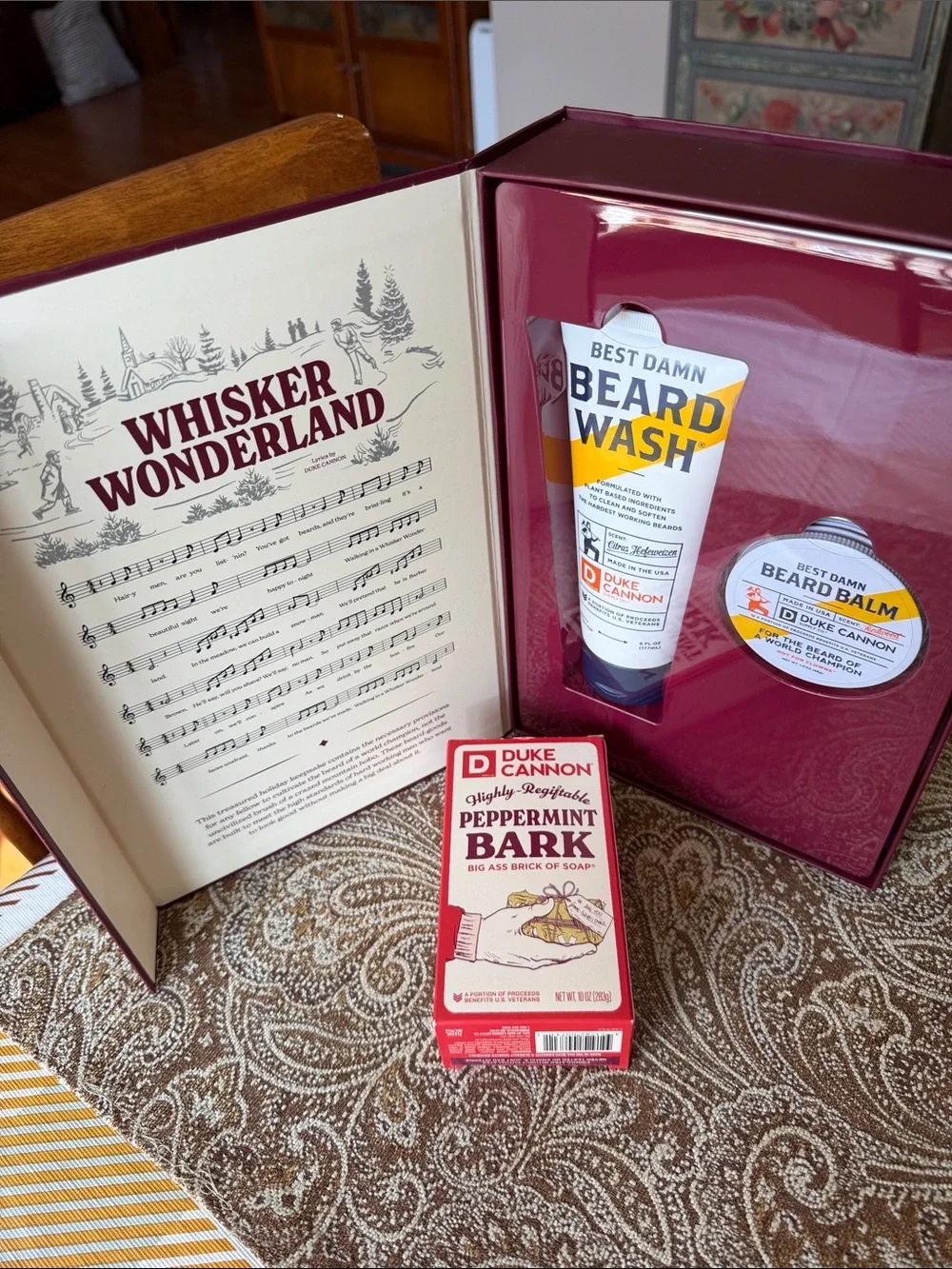 NWT Duke Cannon Whisker Wonderland Beard Care Gift Set and Soap